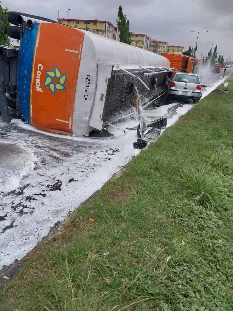 Petrol Tanker Crashes Again in Oyo, 45,000 Litres Spilled