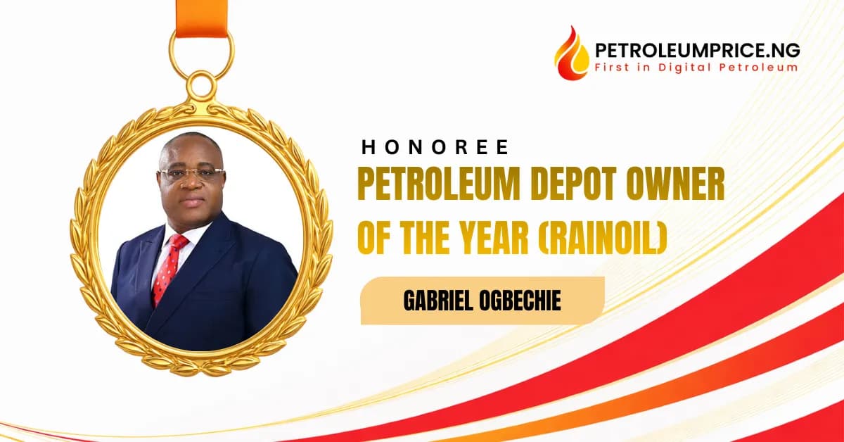 Rainoil GMD Wins Petroleum Depot Owner of the Year at 2025 Petroleum Prize