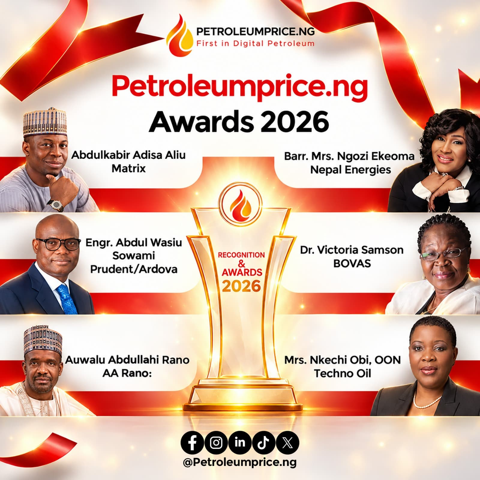 Petroleumprice.ng Awards 2026: Voting Opens September 21 as 17 Nominees Emerge
