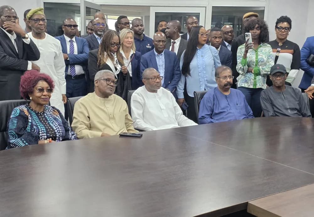 Dangote Receives Otedola, First HoldCo Executives at Lagos Refinery